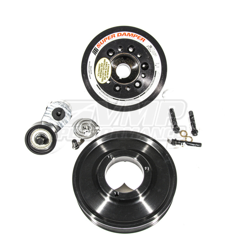 Ford Shelby GT500 Supercharger Pulley Kit - VMP Performance - 10% Overdrive 8-Rib Balancer - `20-`27